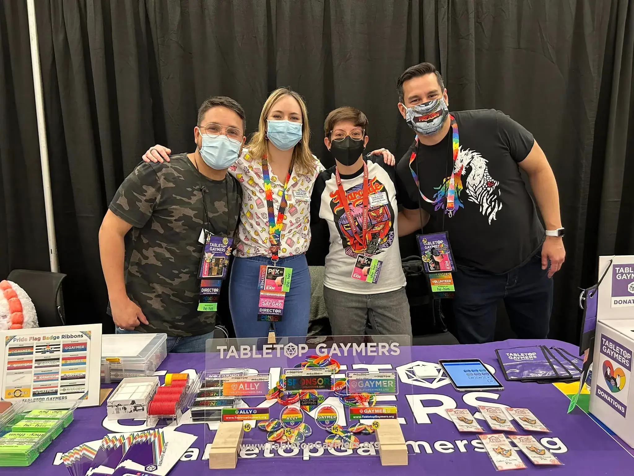 Danielle with just some of the Tabletop Gaymers collective